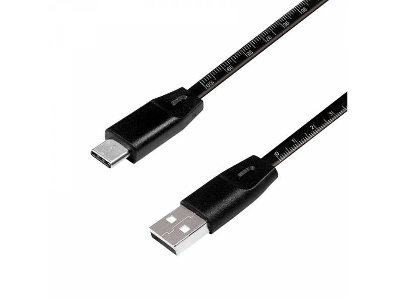 Cavo LogiLink USB 2.0 a spina USB-C nero 1,0 m CU0157