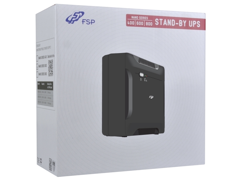 FSP/Fortron Nano 800 Standby Offline 08 kVA 480 W 2 presae AC (NANO800 - 800VA/480WInput Voltage - 110/120VAC or 220/230/240VAC
