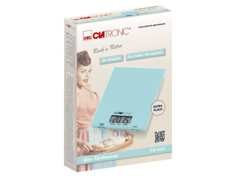 Bilancia da cucina Clatronic KW 3626 verde menta
