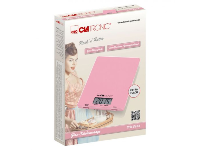 Bilancia da cucina Clatronic KW 3626 Rosa