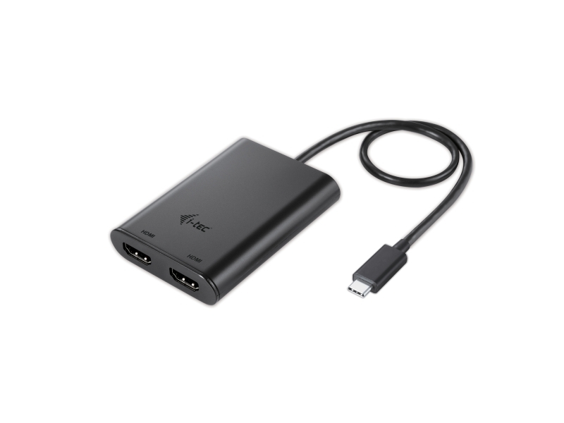 i-tec USB-C 3.1 Dual 4K HDMI Video Adapter (I-TEC USB-C 4K DUAL HDMI ADPTR - 2XHDMI 3840X2160PX. TB3 COMP.)