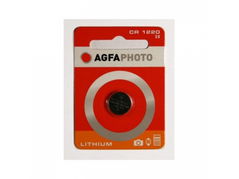 Batteria a bottone al litio AGFAPHOTO CR1220 3V blister (confezione da 1) 150-803463