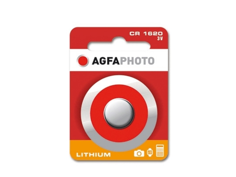 Batteria a bottone al litio AGFAPHOTO CR1620 3V blister (confezione da 1) 150-803456