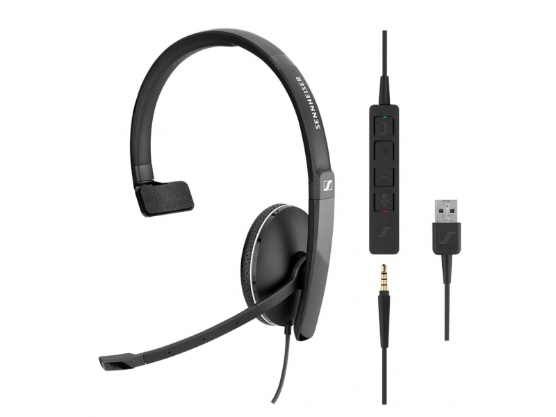EPOS | SENNHEISER ADAPT 135 USB Auricolare Cablato A Padiglione Musica e Chiamate USB tipo A Nero