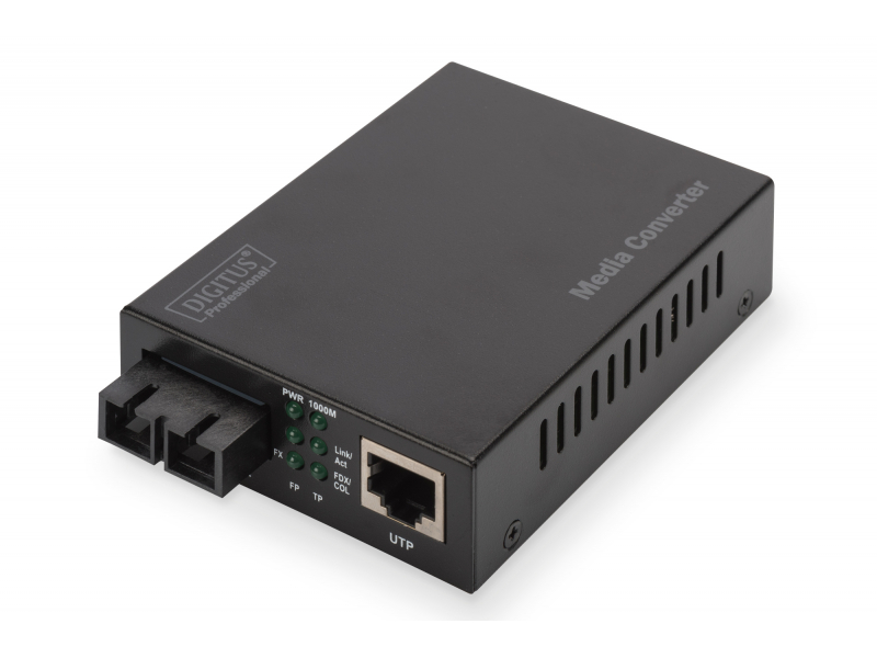 Gigabit Ethernet Media Converter - Multimode SC connector - 850nm - up to 0.5km