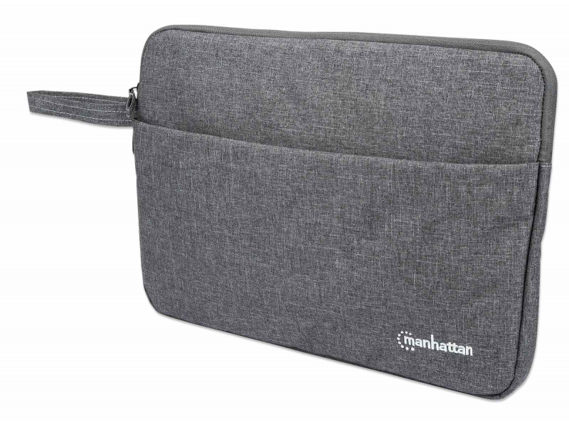 Manhattan 439916 borsa per laptop 368 cm 14.5 Custodia a tasca Grigio (SEATTLE LAPTOP SLEEVE 14.5IN- - GREY FRONT POCKET PADDED