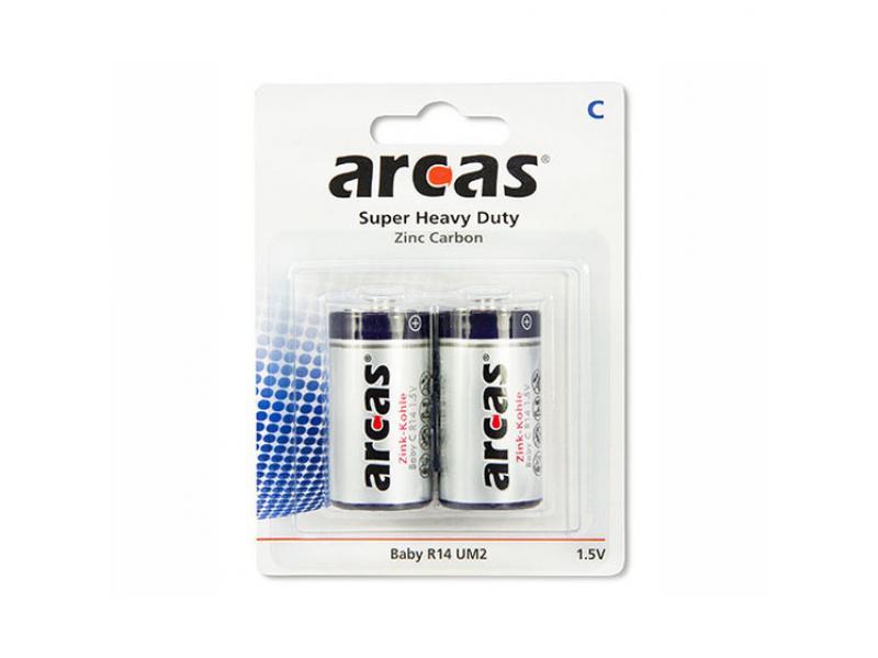 Batteria ARCAS Super Heavy Duty Baby C LR14 (2 pz.)