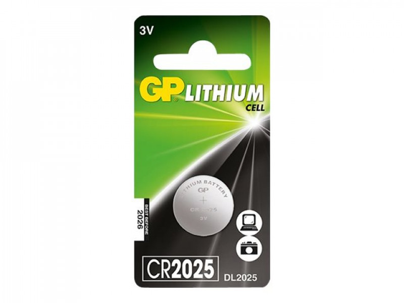 Batteria GP pile a bottone al litio CR2025 (1 pezzo) 0602025C4