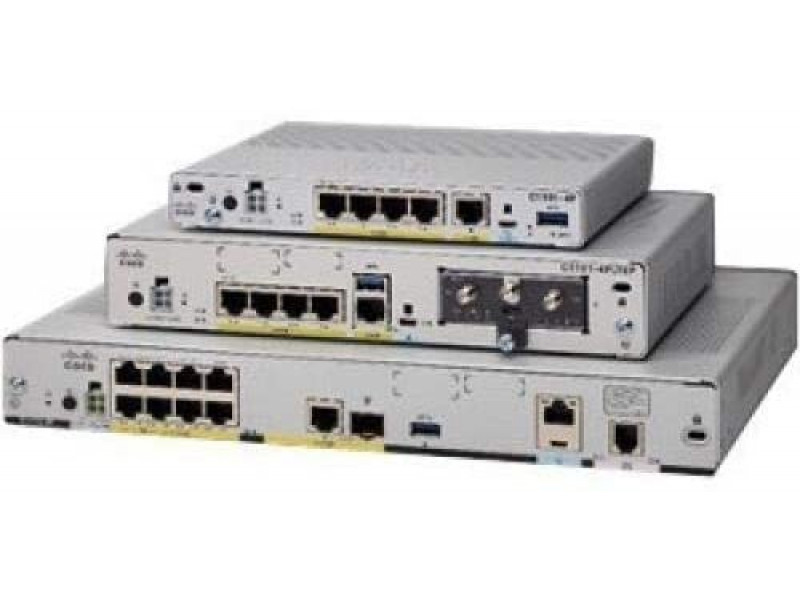 Cisco C1121-4P router cablato Gigabit Ethernet Argento (ISR 1100 4P Dual GE SFP Router)
