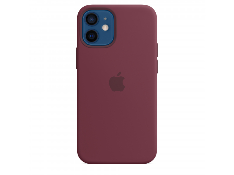 iPhone 12 mini Silicone Case with MagSafe - Plum