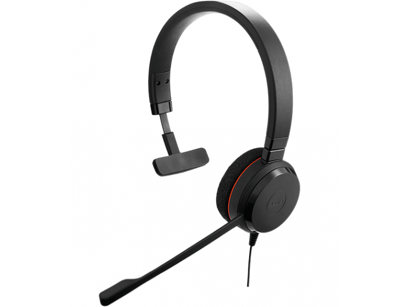 Jabra Evolve 20 USB-C UC Mono Auricolare Cablato A Padiglione Ufficio USB tipo-C Nero