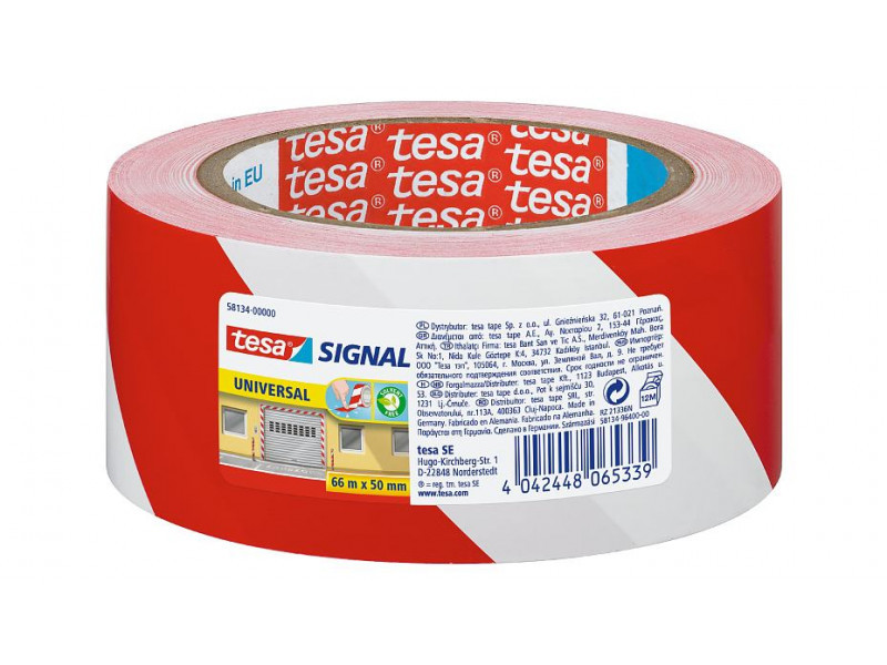 Tesa Markierungsband 50mm/66m (Rot/Wei)