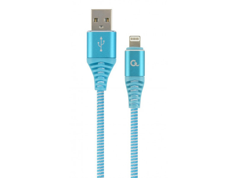 Cavo di ricarica a 8 pin CableXpert 1 m turchese CC-USB2B-AMLM-1M-V