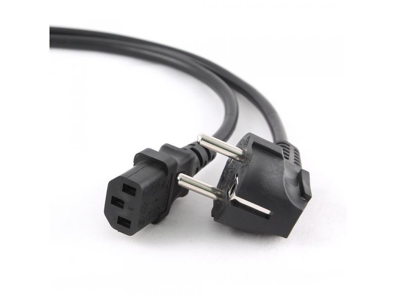 PC-186 - 18 m - CEE7/4 - Accoppiatore C14 - 6 A - Nero