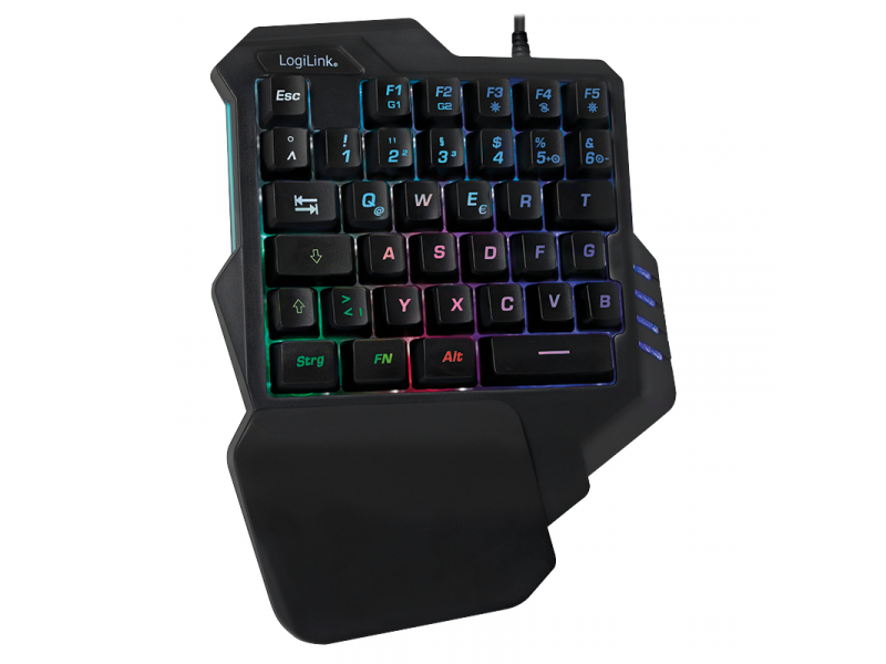 Tastiera LogiLink Gaming con una mano con RGB - ID0181