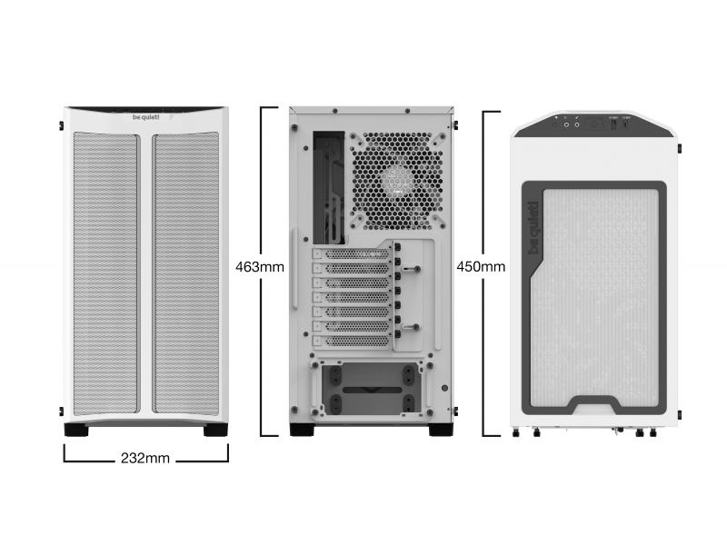 be quiet! Pure Base 500DX Midi Tower Bianco