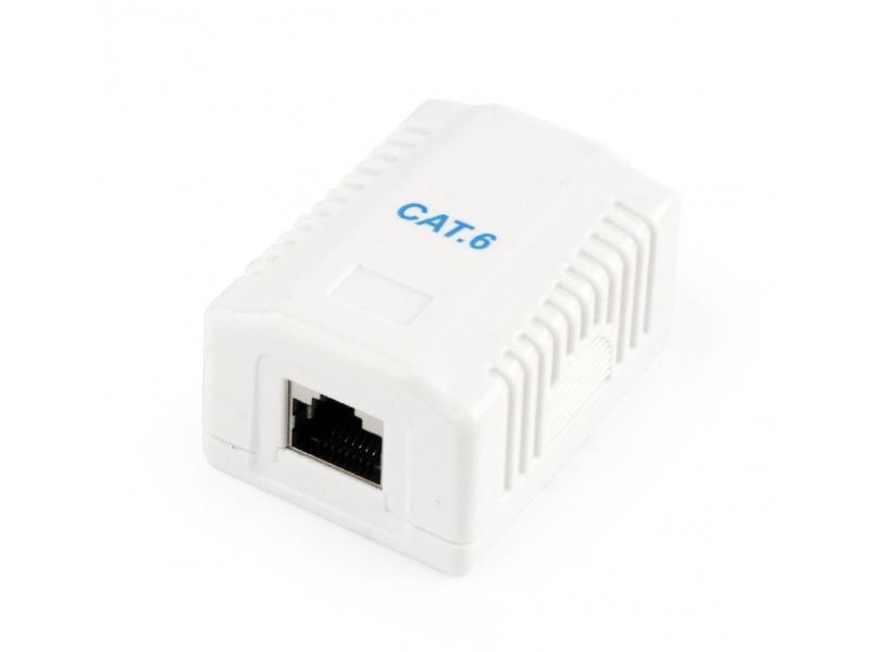 Scatola Cblexpert schermato CAT6 montato su superficie con 1 connessione NCAC-1F6-01