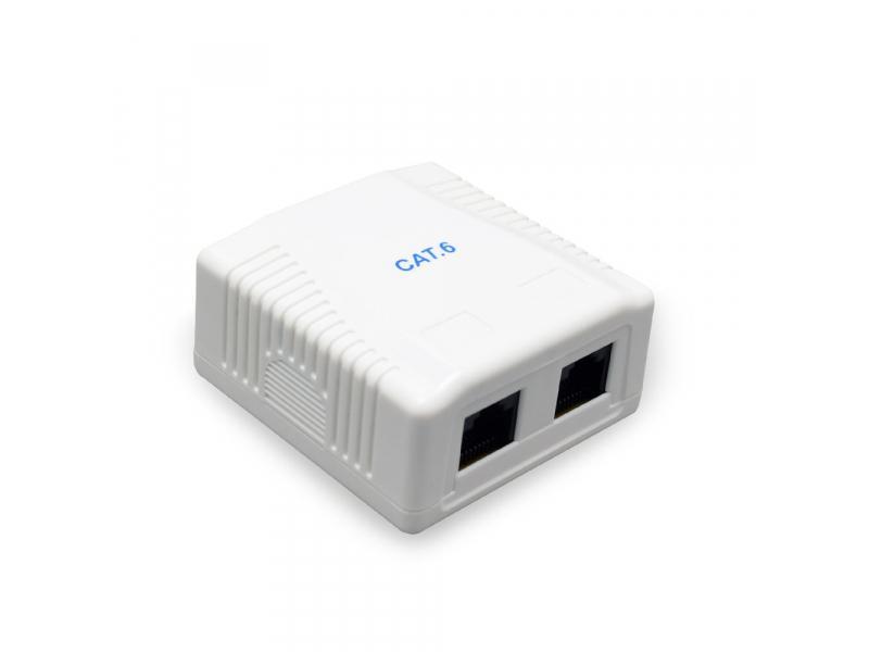 Scatola per montaggio su superficie a 1 porta CAT5E schermata CableXpert NCAC-2U6-01