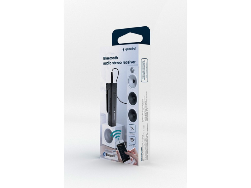 Ricevitore stereo audio Bluetooth Gembird nero BTR-05