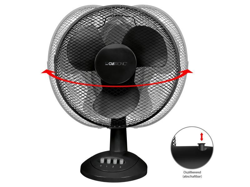Clatronic ventilatore 30cm VL 3602 (nero)