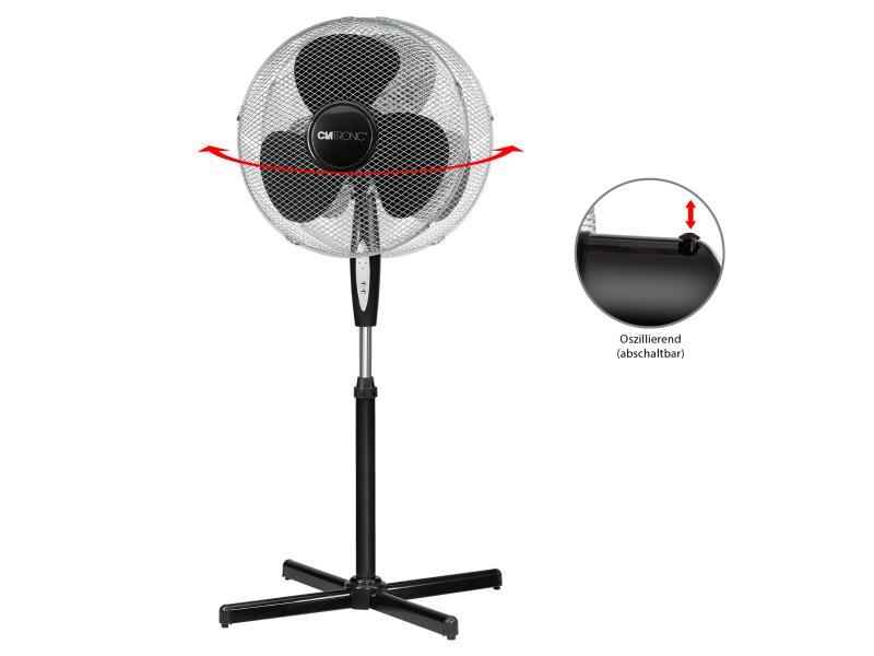 Clatronic ventilatore da terra 40cm VL 3741 S (nero)