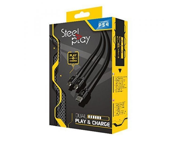 STEELPLAY Dual Play & Charge Cable PS4