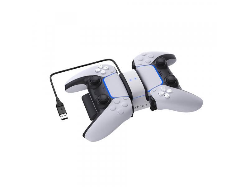Raptor Gaming CS200 Comandi di gaming Nero Bianco USB Interno (RAPTOR-GAMING CS200 DUAL - COLOR STYLE TO MATCH THE PS5 CON)