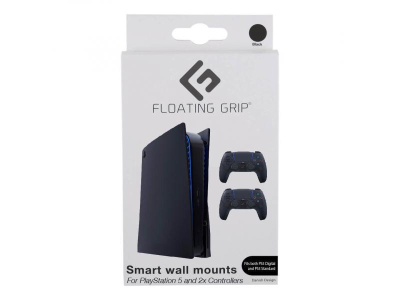 Supporti da parete per PlayStation 5 Floating Grip di Floating Grip - Pacchetto nero - 368018 - PlayStation 5