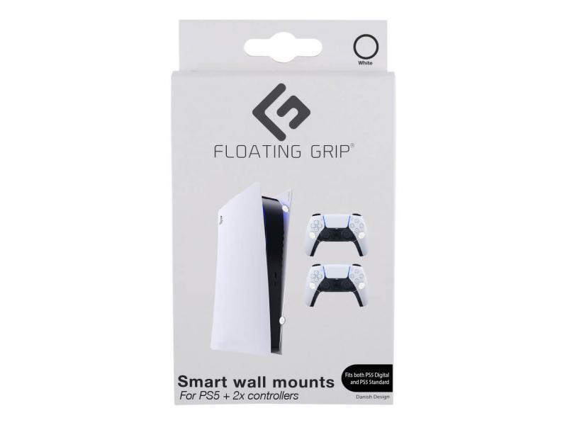 Supporti da parete per PlayStation 5 Floating Grip di Floating Grip - Pacchetto bianco - 368019 - PlayStation 5