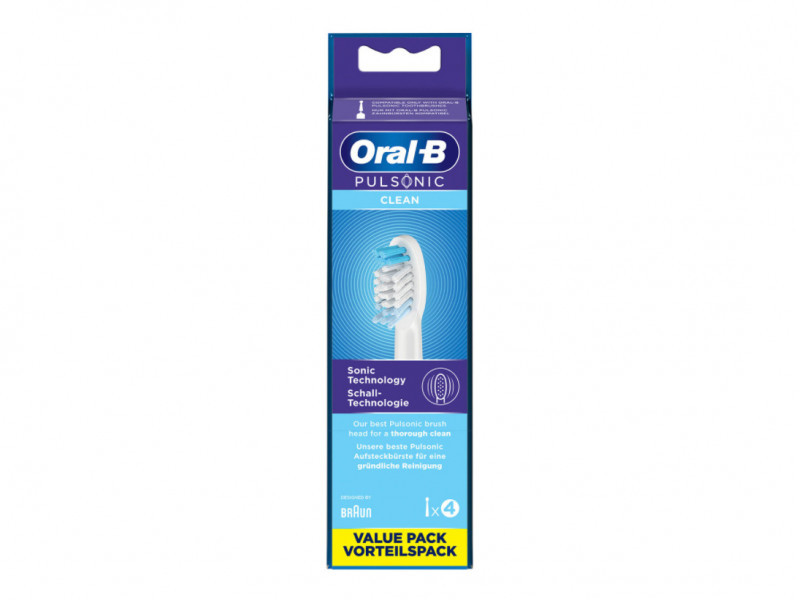 Braun Pulsonic Clean 4 pz Bianco