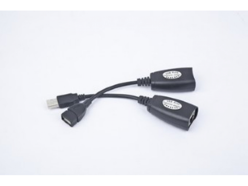 Estensore USB CableXpert fino a 30 m - USB - RJ-45 - 0,17 m - Nero UAE-30M