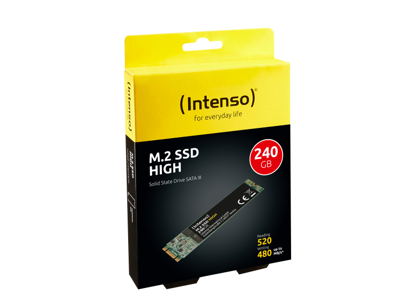 Intenso High M.2 240 GB Serial ATA III (240GB Intenso M.2 SATA III High Performance SSD)