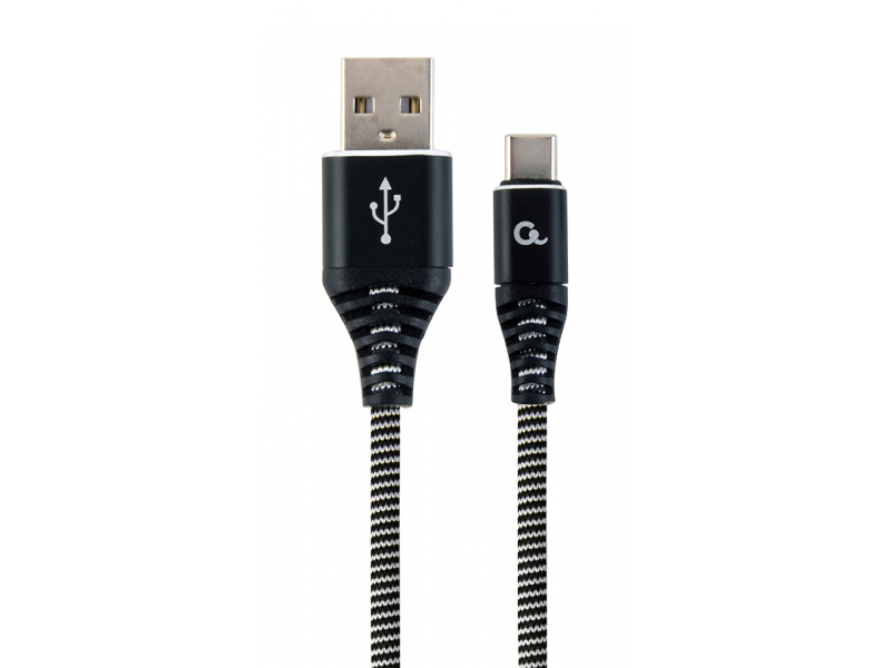 Cavo USB Type-C CableXpert con connettori in metallo, 1 m, nero - CC-USB2B-AMCM-1M-BW