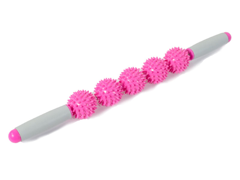 Bacchetta da massaggio con 5 palline (rosa)