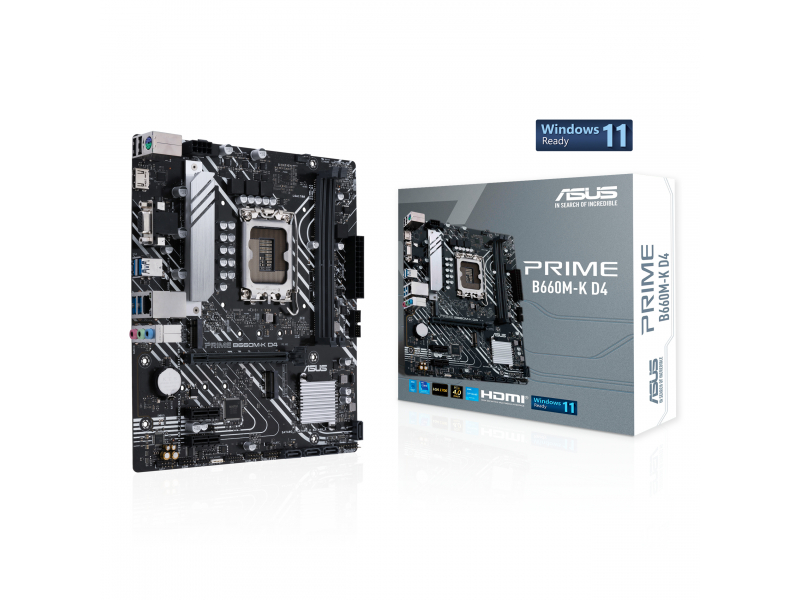 ASUS PRIME B660M-K D4 Intel B660 LGA 1700 micro ATX