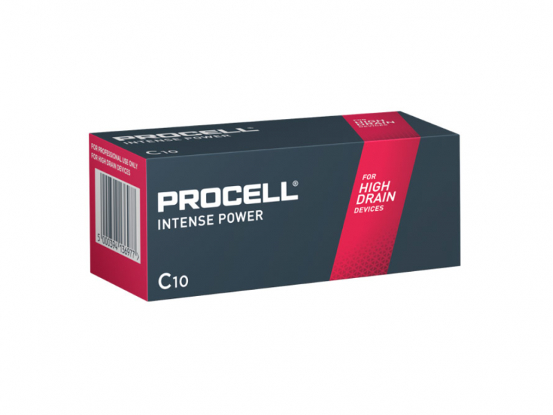 Batteria Duracell PROCELL Intense Baby, C, LR14, 1.5V (confezione da 10)
