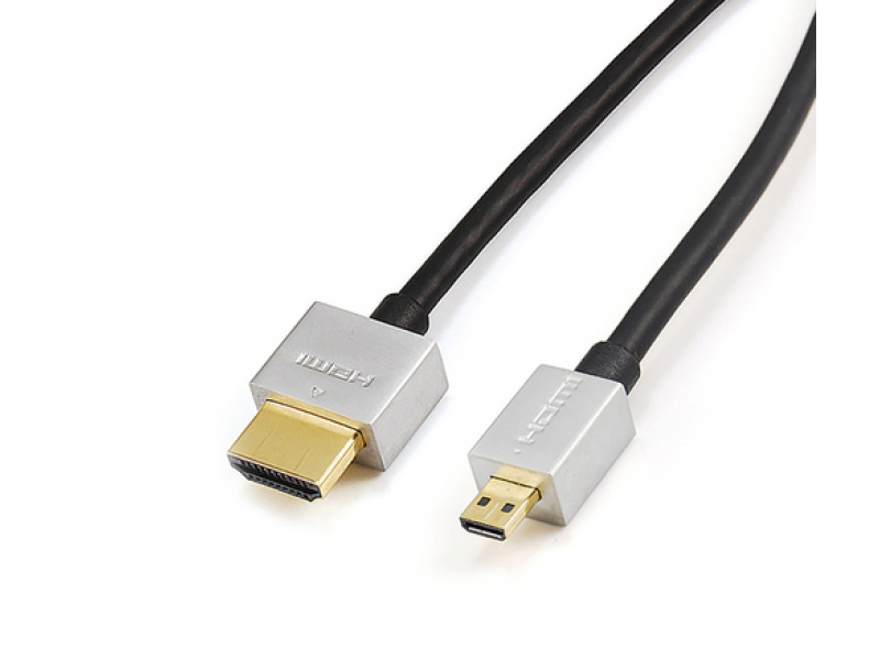 Cavo HDMI Reekin - 2,0 metri - FULL HD Ultra Slim Micro (Hi-Speed Ã¢â‚¬â€¹Ã¢â‚¬â€¹w. Eth.)