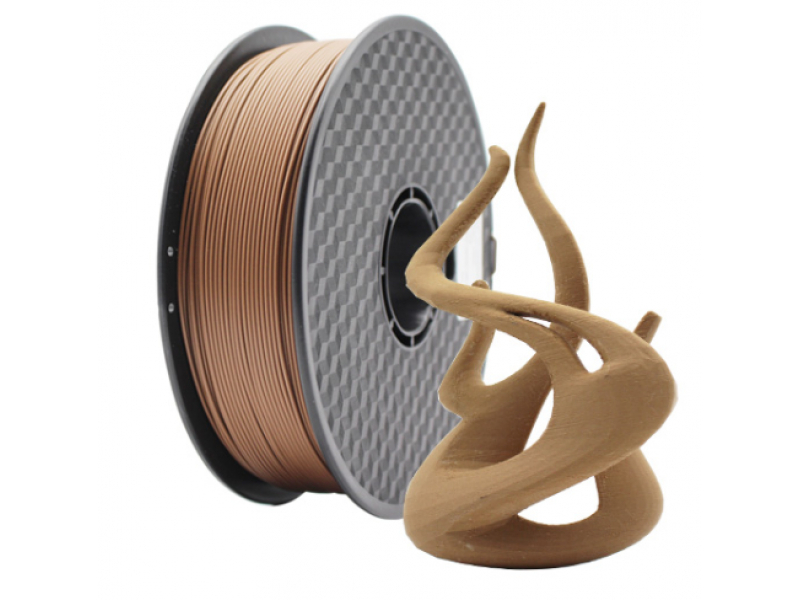 Filamento Gembird, legno PLA naturale, 1,75 mm, 1 kg - 3DP-PLA-WD-01-NAT