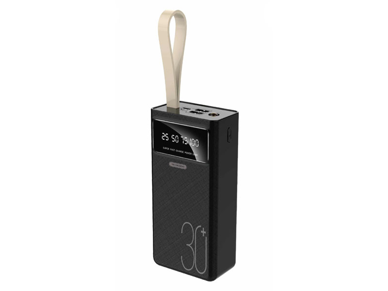 Powerbank 30000 mAh Luce LED microUSB/USB-C bianca (YK-Design YKP-028)