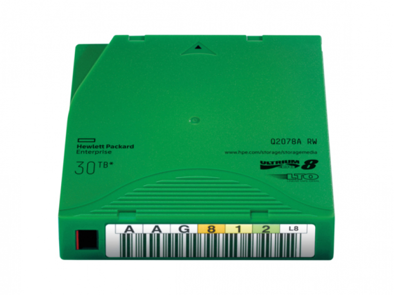HPE Ultrium RW Data Cartridges Library Pack - 20 x LTO Ultrium 8 - 12 TB / 30 TB - etichette scrivibili - verde - per StoreEver
