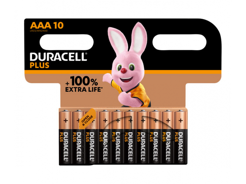DURACELL PLUS POWER AAA 10PK