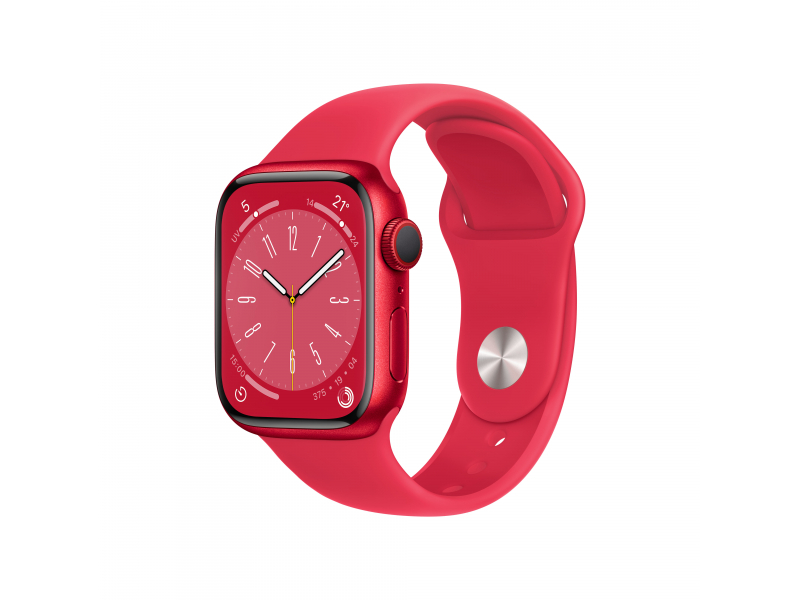 Apple Watch Series 8 (GPS + Cellular) 41mm Aluminio Red, Sports Band Red