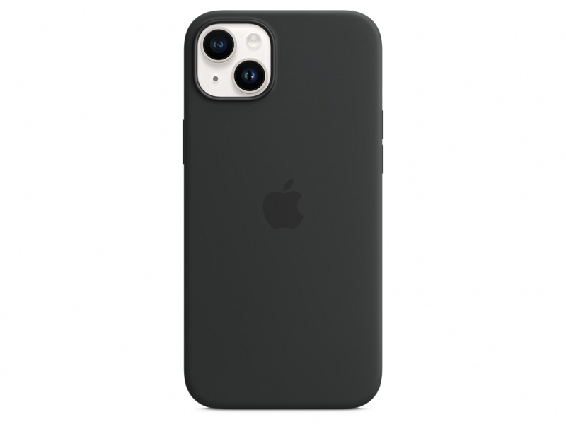 APPLE - COQUE DE PROTECTION POUR TÉLÉPHONE PORTABLE - AVEC MAGSAFE - SILICONE - NOIR MINUIT - POUR IPHONE 14 PLUS