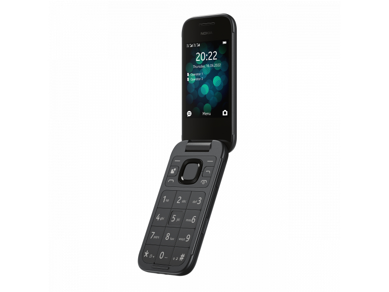 Nokia 2660 Flip 2.8 Black Feature Phone NO2660-S4G