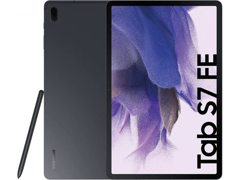 Samsung Galaxy Tab S7 FE Tablet Android 12,4 Pollici Wifi RAM 4 GB 64 GB Tablet Android 11 Black
