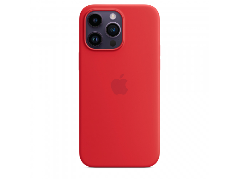 Apple Custodia MagSafe in silicone per iPhone 14 Pro Max - PRODUCTRED (IPHONE 14 PRO MAX SILICONE CASE - WITH MAGSAFE - PRODUCT