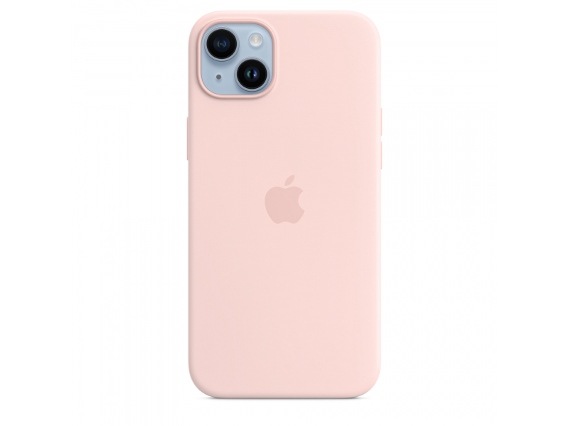 Apple Custodia MagSafe in silicone per iPhone 14 Plus - Rosa creta (IPHONE 14 PLUS SI CASE CHALK PINK)