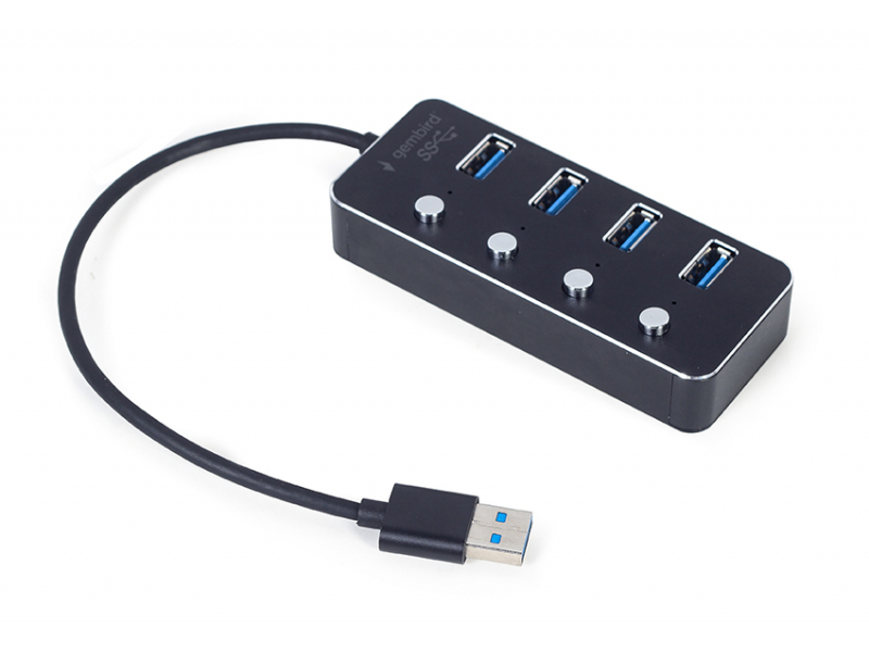 Gembird USB 3.1 (Gen 1) Hub USB a 4 porte - UHB-U3P4P-01