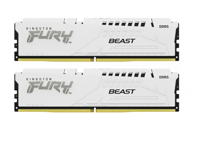 Kingston Technology FURY Beast 32 GB 6000 MT/s DDR5 CL36 DIMM Kit da 2 White EXPO (Kingston FURY Beast - DDR5 - kit - 32 GB 2 x