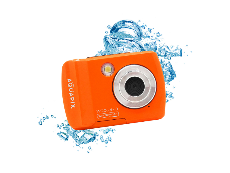 Easypix Aquapix W2024-P SPLASH Fotocamera subacquea (Arancione)